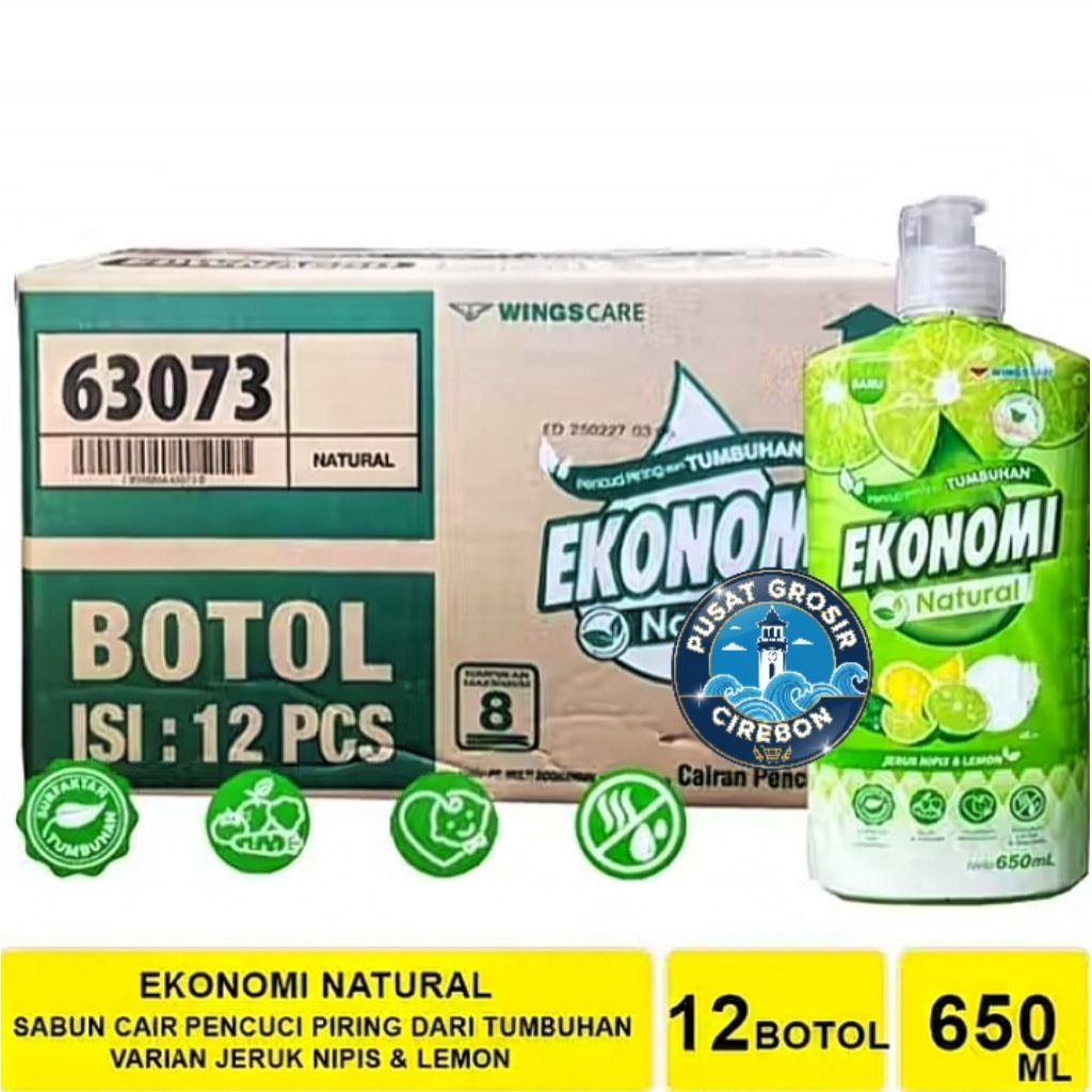 [Grosir] Ekonomi botol sabun cuci piring 1dus jeruk nipis bisa cod
