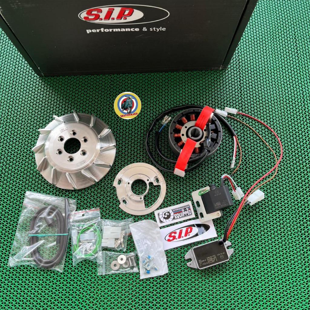 Pengapian set SIP pts cone 19 DC road utk vespa smallframe pts dkk