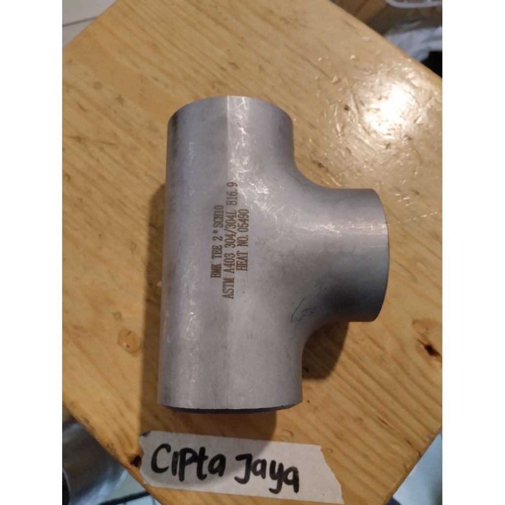 Tee las SCH10 Stainless SS 304 3" inch Tee SCH 10 SS304