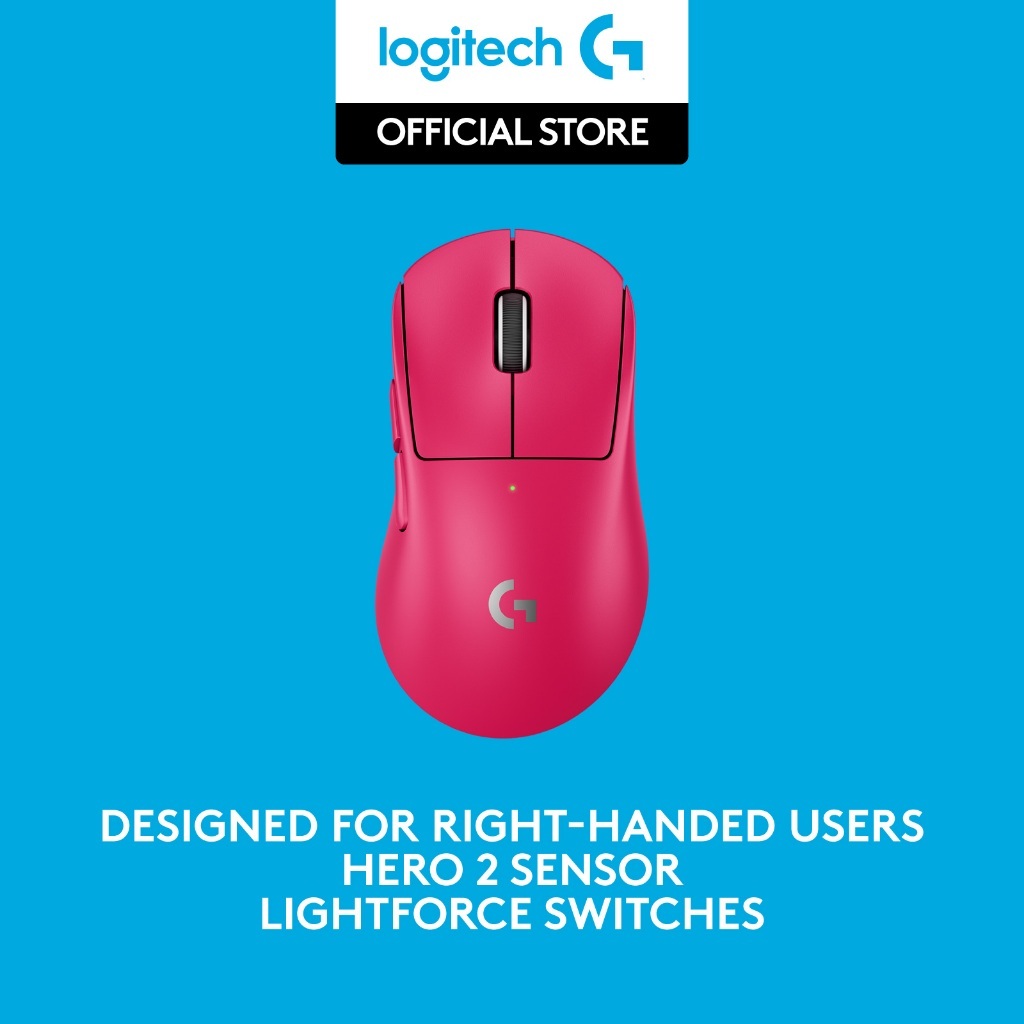 Logitech G PRO X SUPERLIGHT 2 DEX LIGHTSPEED Wireless Gaming Mouse - MAGENTA