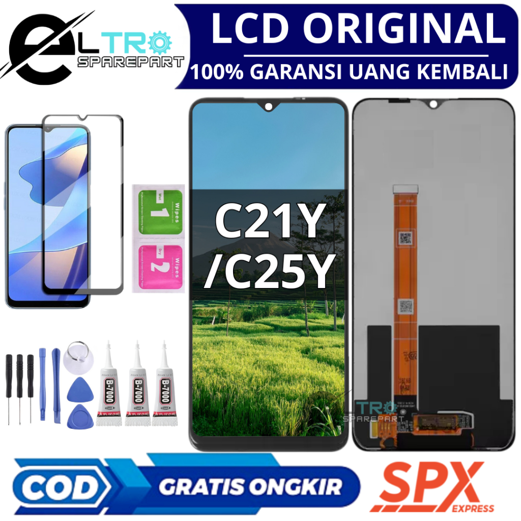 LCD REALME C21Y / REALME C25Y - ORIGINAL FULSET