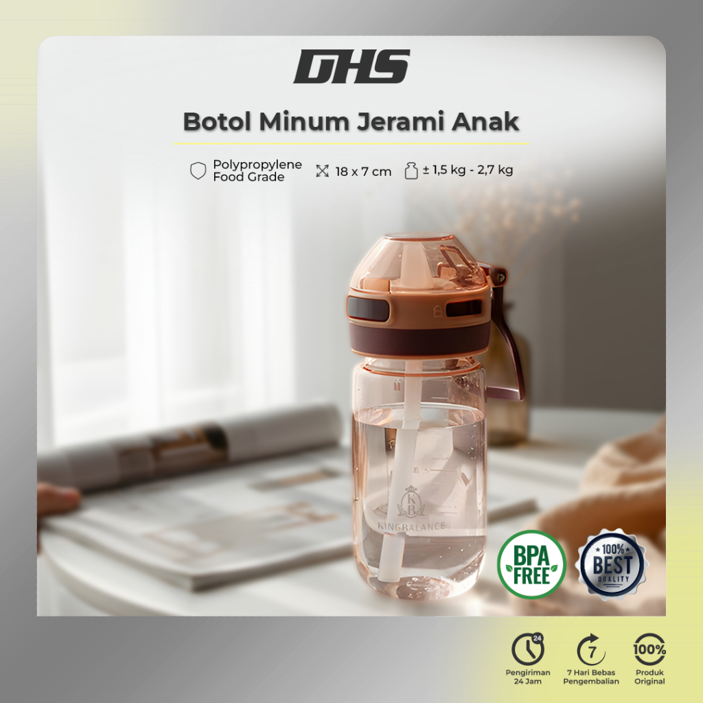 KING BALANCE BOTOL JERAMI ANAK BOTOL MINUM ANAK SEKOLAH TEMPAT MINUM ANAK