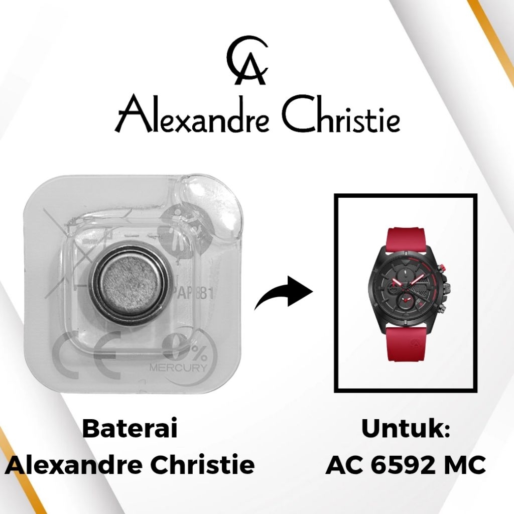 Batarei Jam Tangan Alexandre Christie AC 6592 MC Original