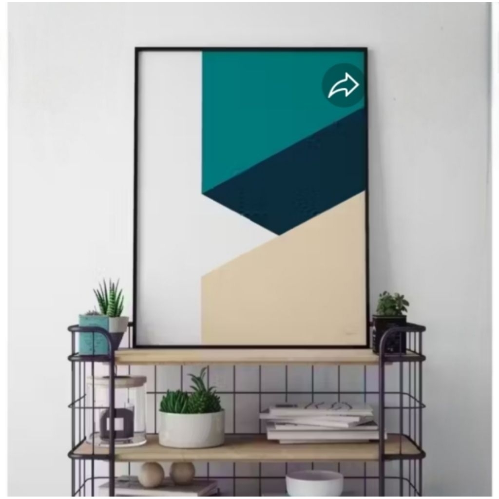 Lukisan abstrak 3D | Lukisan modern | hiasan dinding minimalis