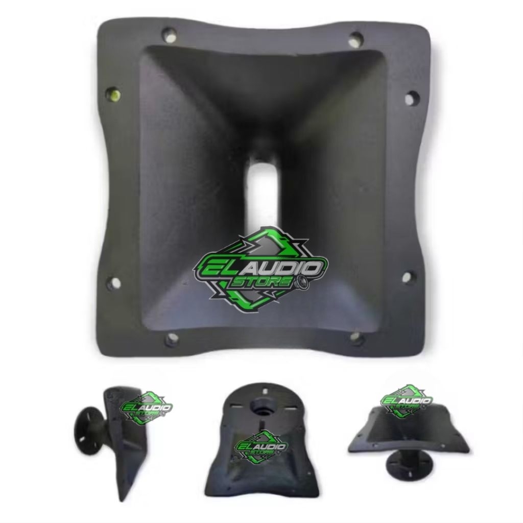 Corong Twiter Model RCF Ukuran 18x18cm / Horn Tweeter Bahan Cor Diral Almunium Tebal