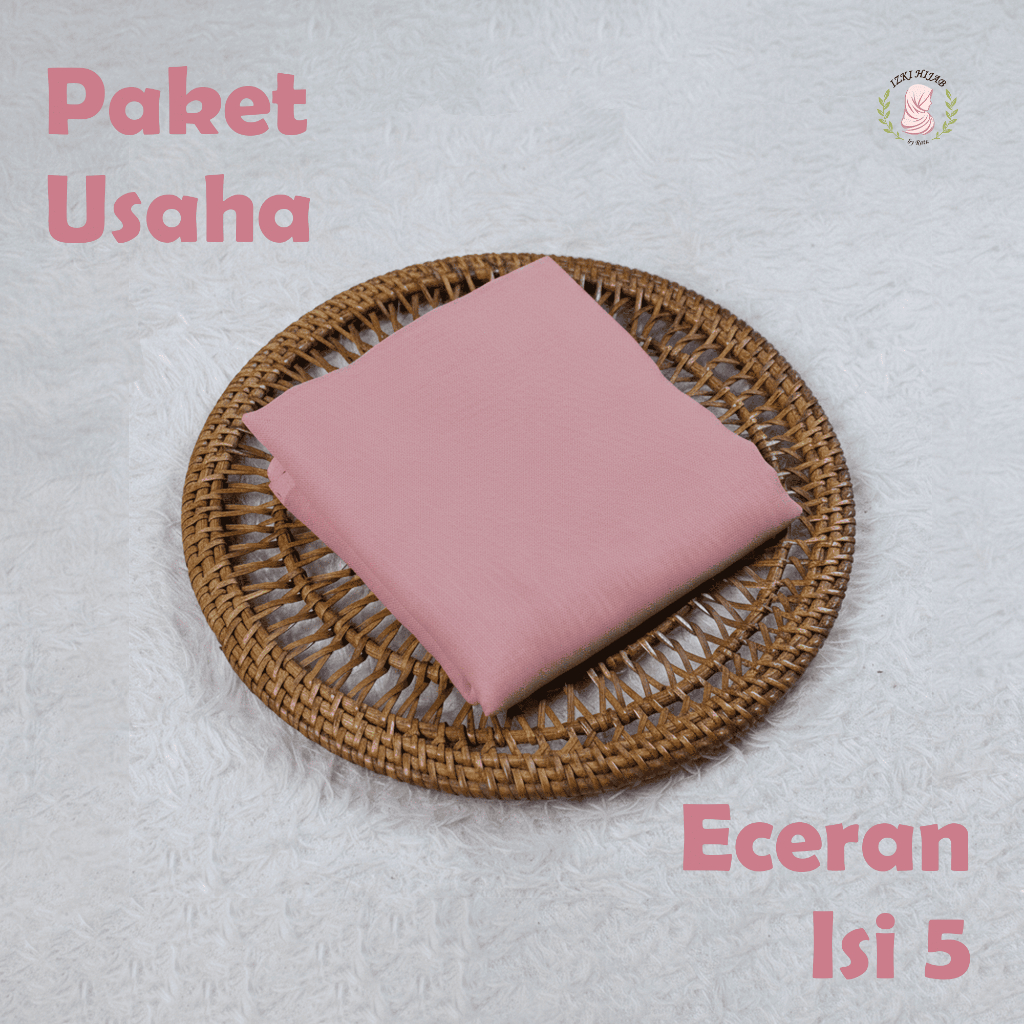 IZKIHIJAB - PAKET GROSIR ISI 5 Pcs KERUDUNG PARIS KLASIK PREMIUM