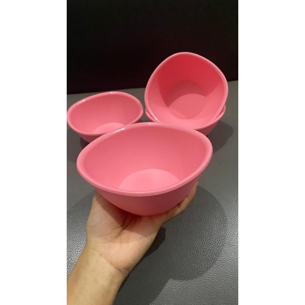 Legacy Bowl ORI Tupperware 400ml set isi 4 | sweet blossom dessert bowl | mangkok kecil sop