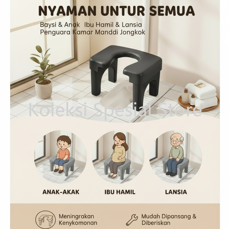 Kursi Toilet Jongkok Potty Training WC Jongkok Kursi Duduk WC