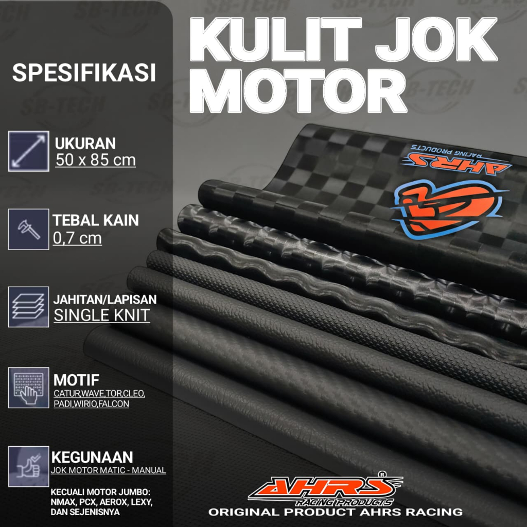 Sarung jok / kulit Jok Ahrs Waterproof PNP Beat Scoopy Genio Mio Jupiter vega Revo Kharisma dll Ukur