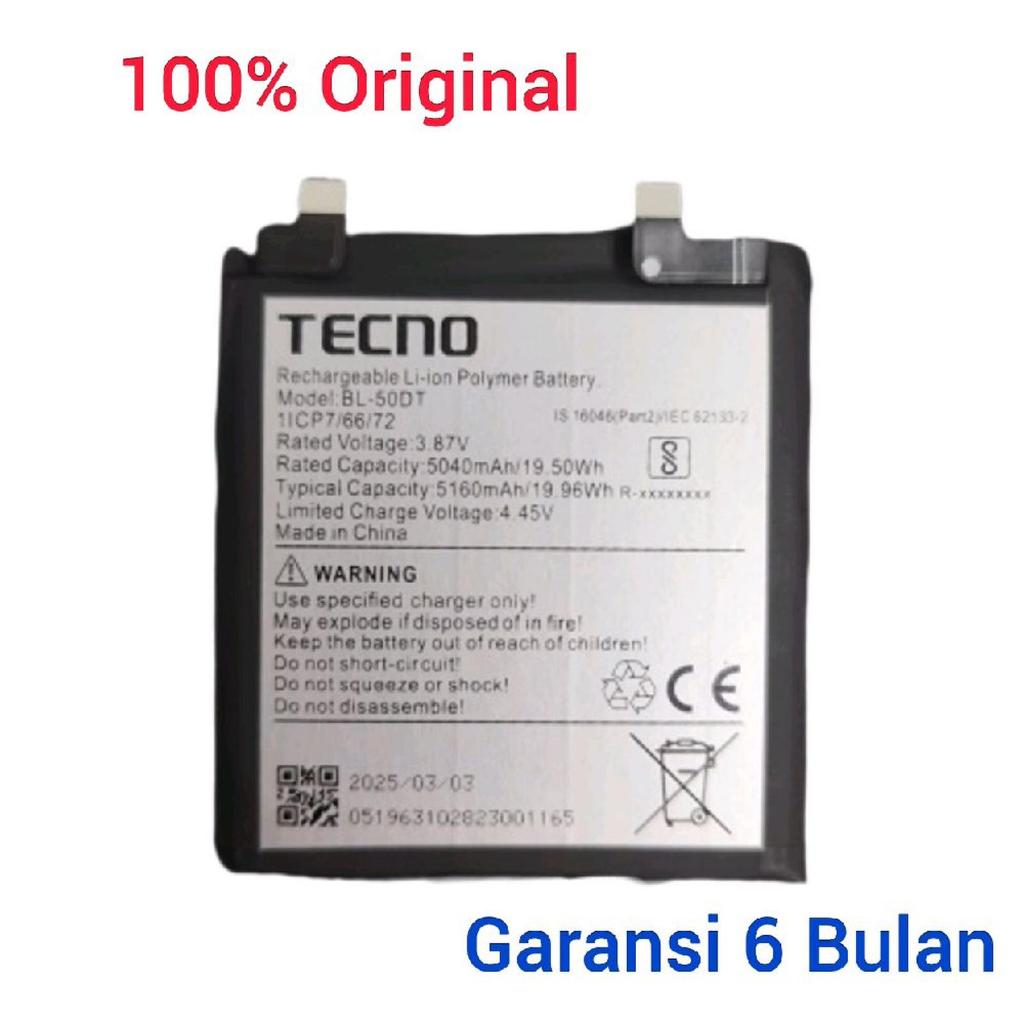 TECNO Battery Tecno Phantom X2 Pro 5G AD9 Phantom X2 AD8 BL-50DT Baterai batere Original 100%