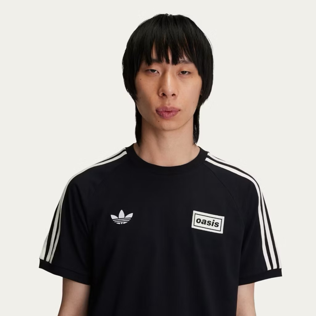 Adidas X Oasis Tour 3-Stripes Tee