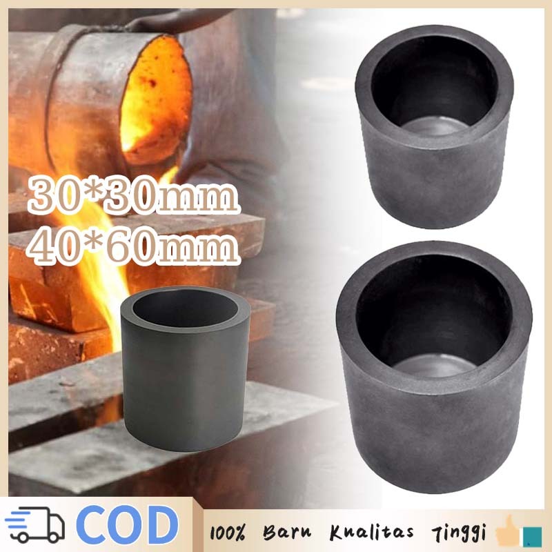 Wadah Grafit Crucible Melting Graphite Crucible Kowi Graphite Kowi Grafit 30x30mm/40x60mm