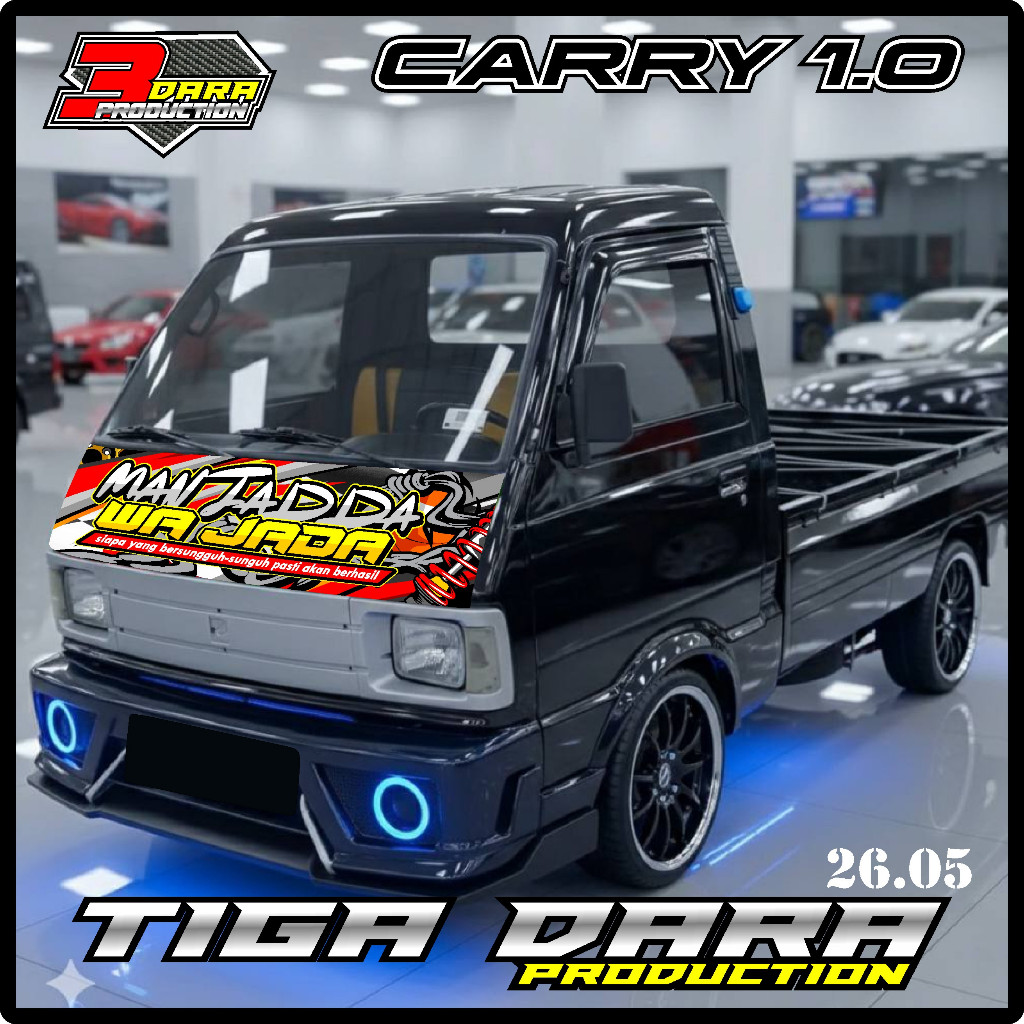 STICKER DECAL KABIN DEPAN MOBIL CARRY1.0 PICK UP,BEBAS REQUEST KD 26.05