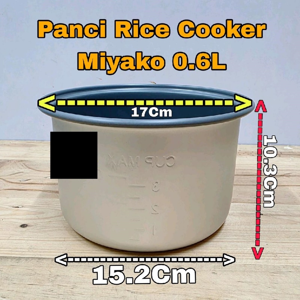 Miyako Panci Rice Cooker 0.6 Liter