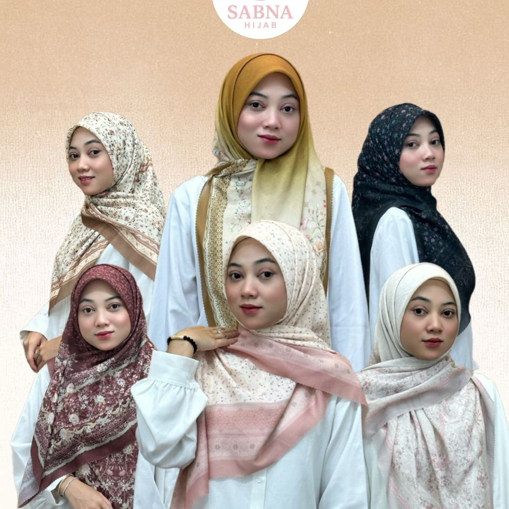 Hijab Motif Voal Sublim Jilbab Segi empat Premium Laser cut Seragaman (Dk 101-150) ETALASE 2