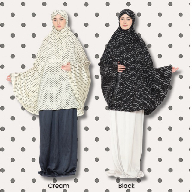 mukena polkadot | mukena remaja | mukena lucu
