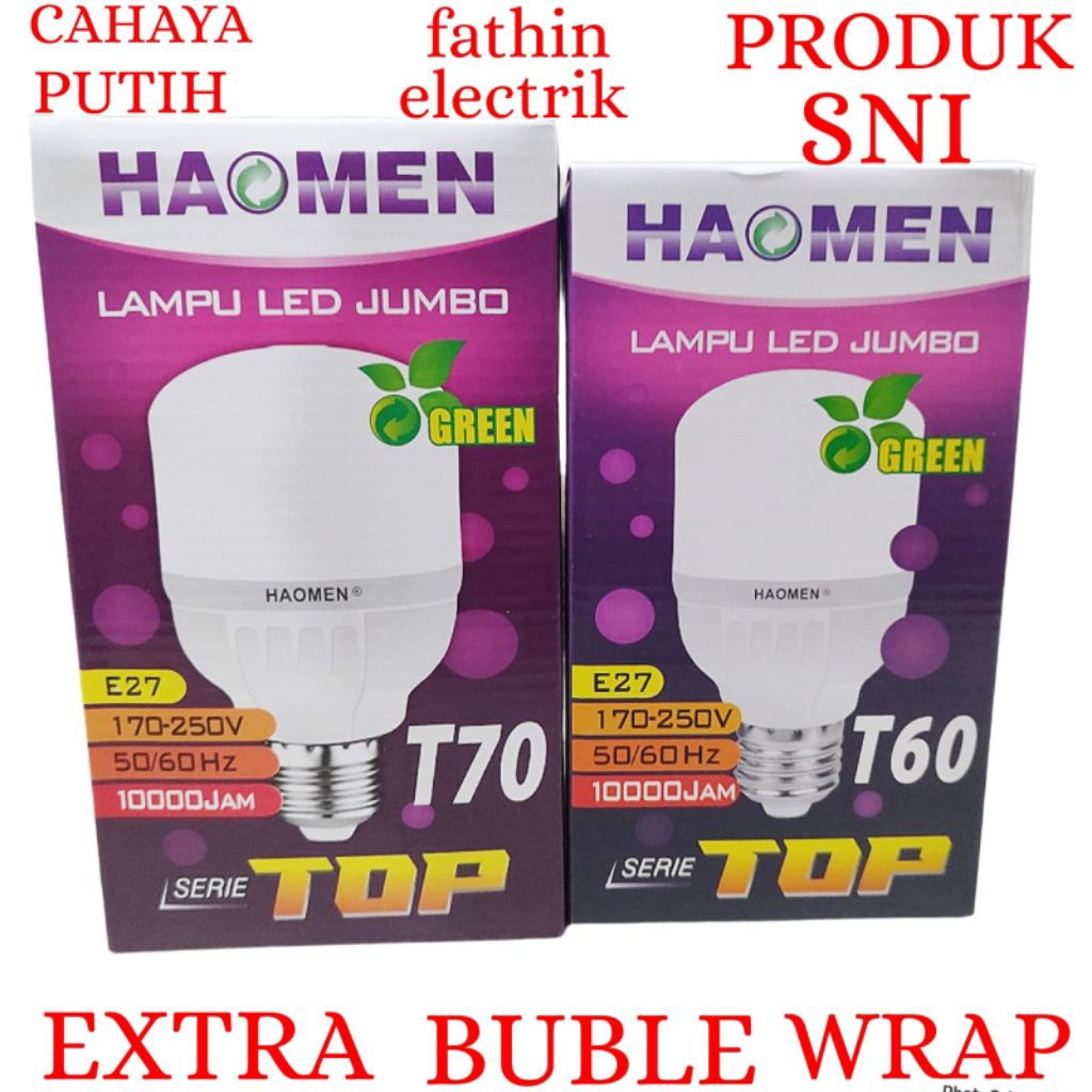 BOHLAM LED / LAMPU LED MURAH HAOMEN 60W-70W