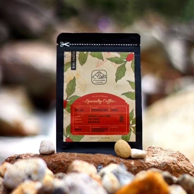 TJIKOERAY COFFEE - BIJI ARABIKA PREMIUM 100% ASLI WINE PROSES 100 GR