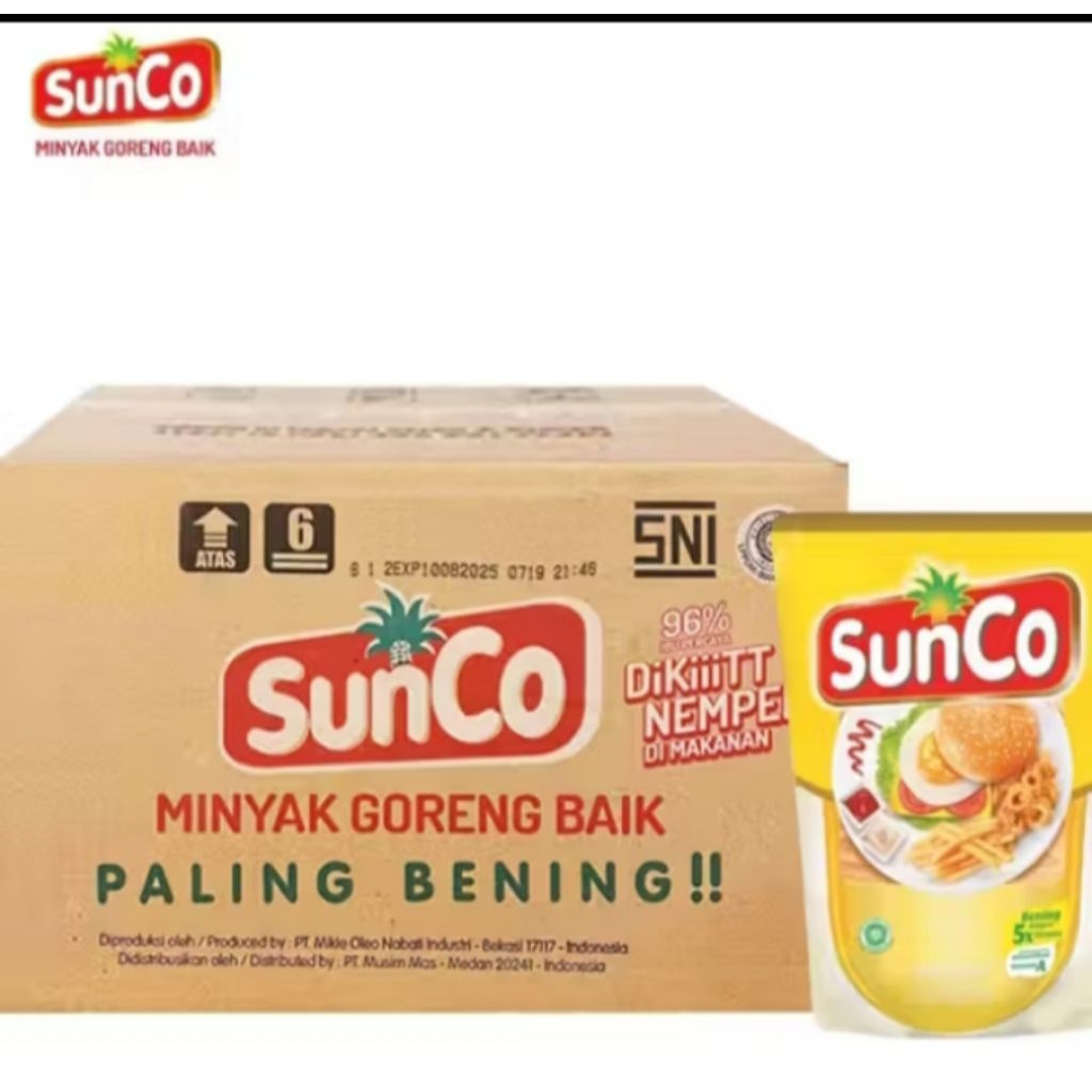 sunco 1 dus kemasan 2liter isi 6 pcs