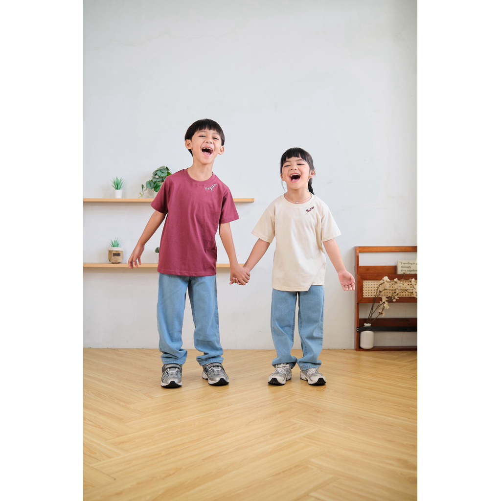 Custom Bordir Kaos T-Shirt Anak 1-8 tahun | Baju Kelas / Souvenir / Kado Ultah