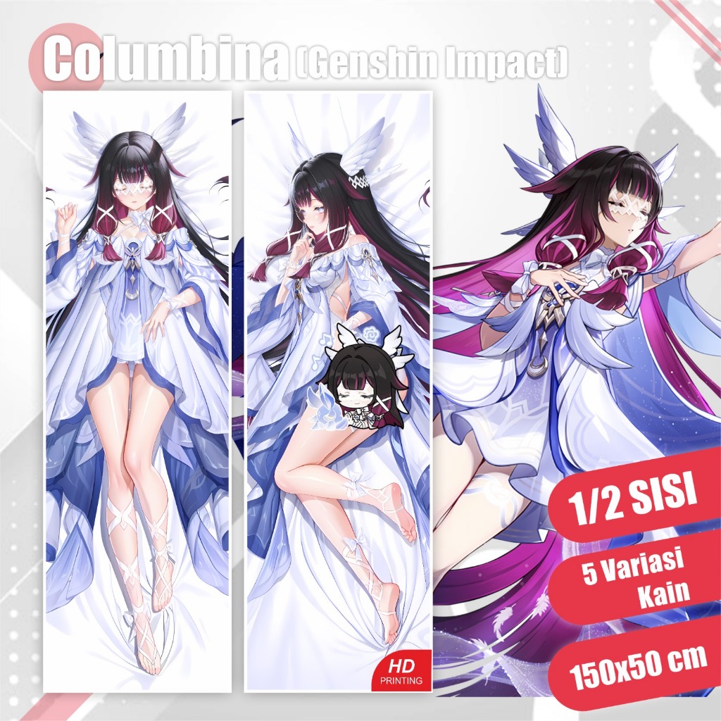 Dakimakura Columbina Genshin Impact 150x50 cm (Cover Only)