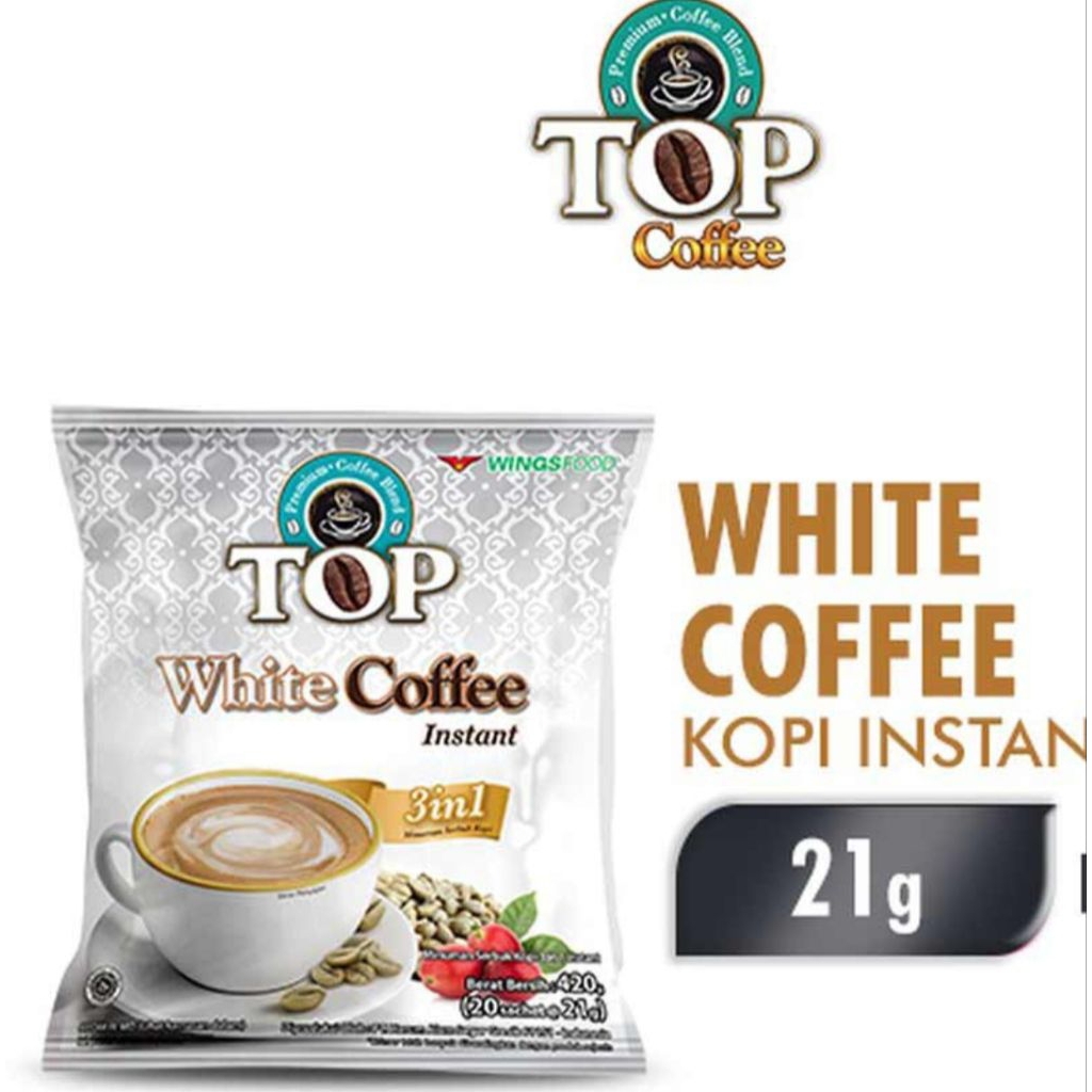 TOP WHITE COFFEE ( 1 Renteng isi 10 sachet )