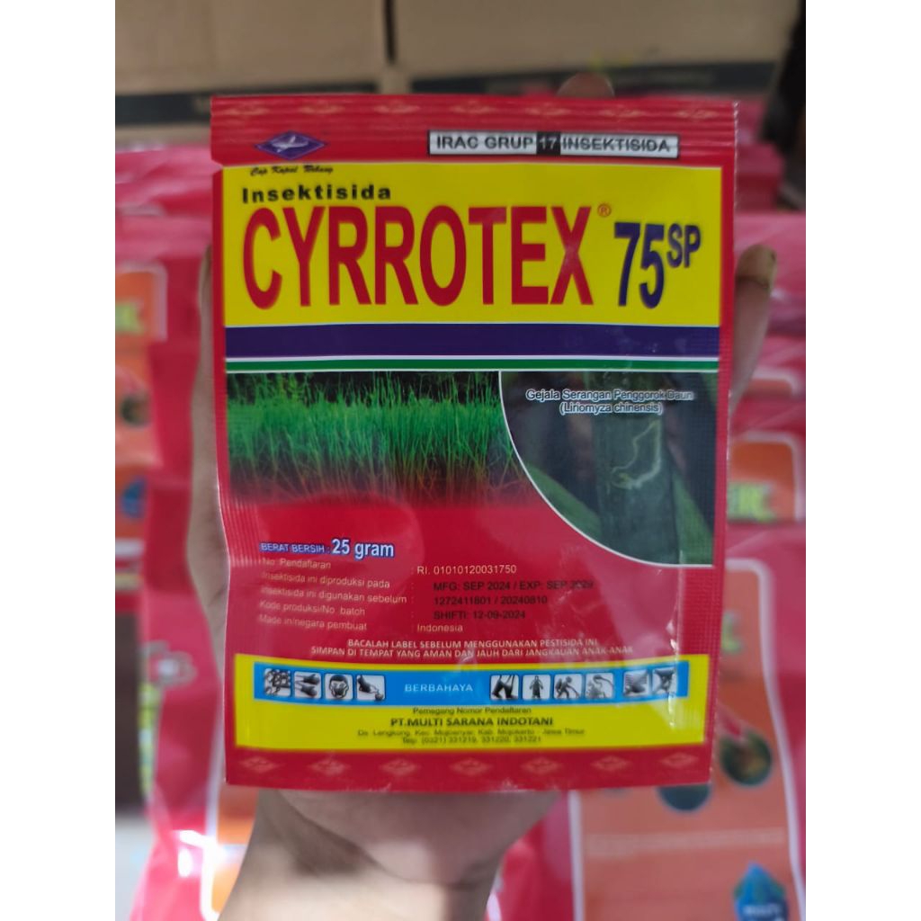 Insektisida Cyrrotex 75 sp 25 gram