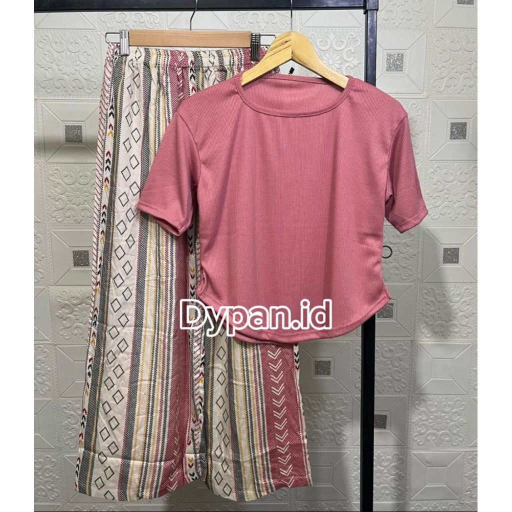 SETELAN WANITA SQUARENECK LENGAN PENDEK / SETELAN WANITA KULOT RAYON PREMIUN