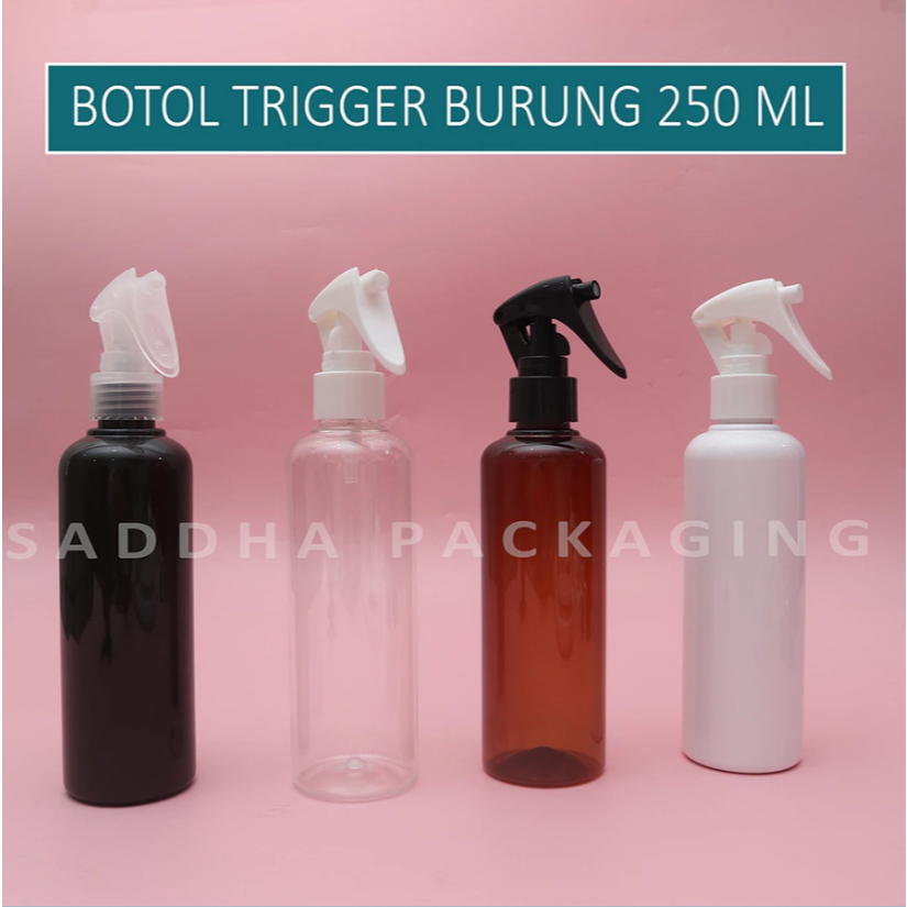 botol spray bening 250ml tutup bebek