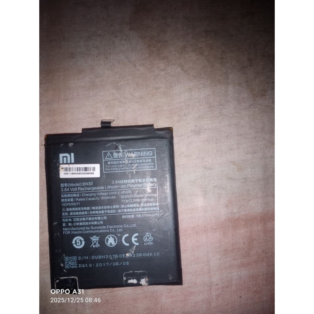 batre redmi 4a ori