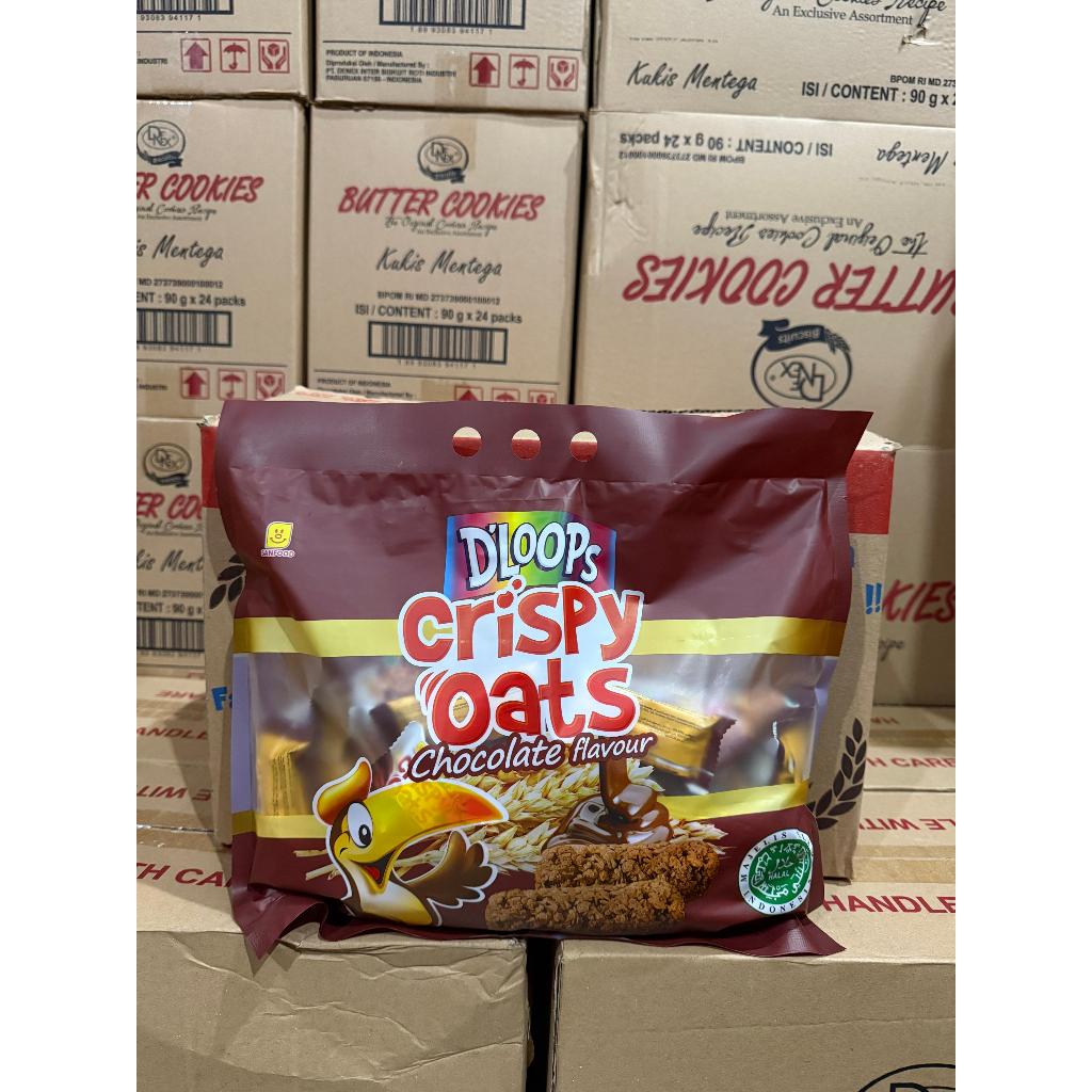 DLOOPS crispy oat 400 GRAM 1 dus isi 12 pouch