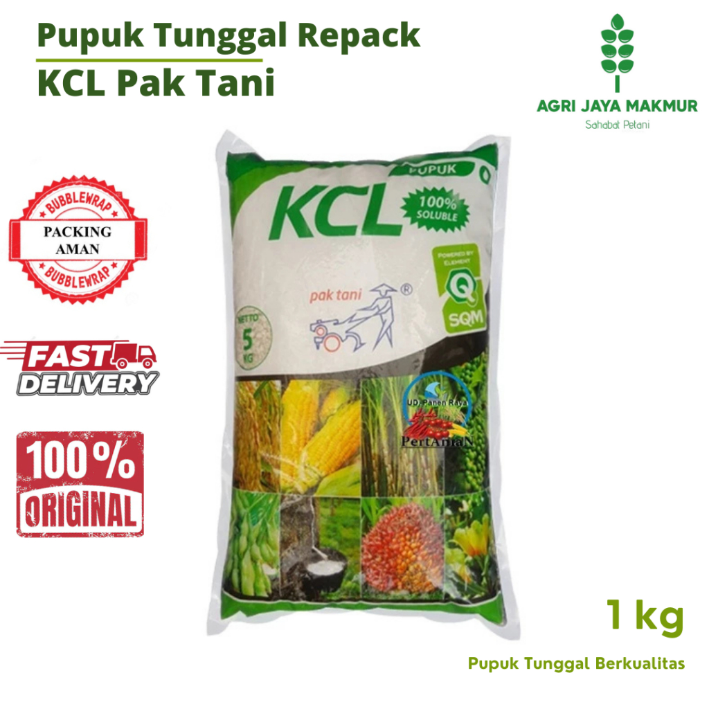 PUPUK KCL PAK TANI REPACKING 1KG