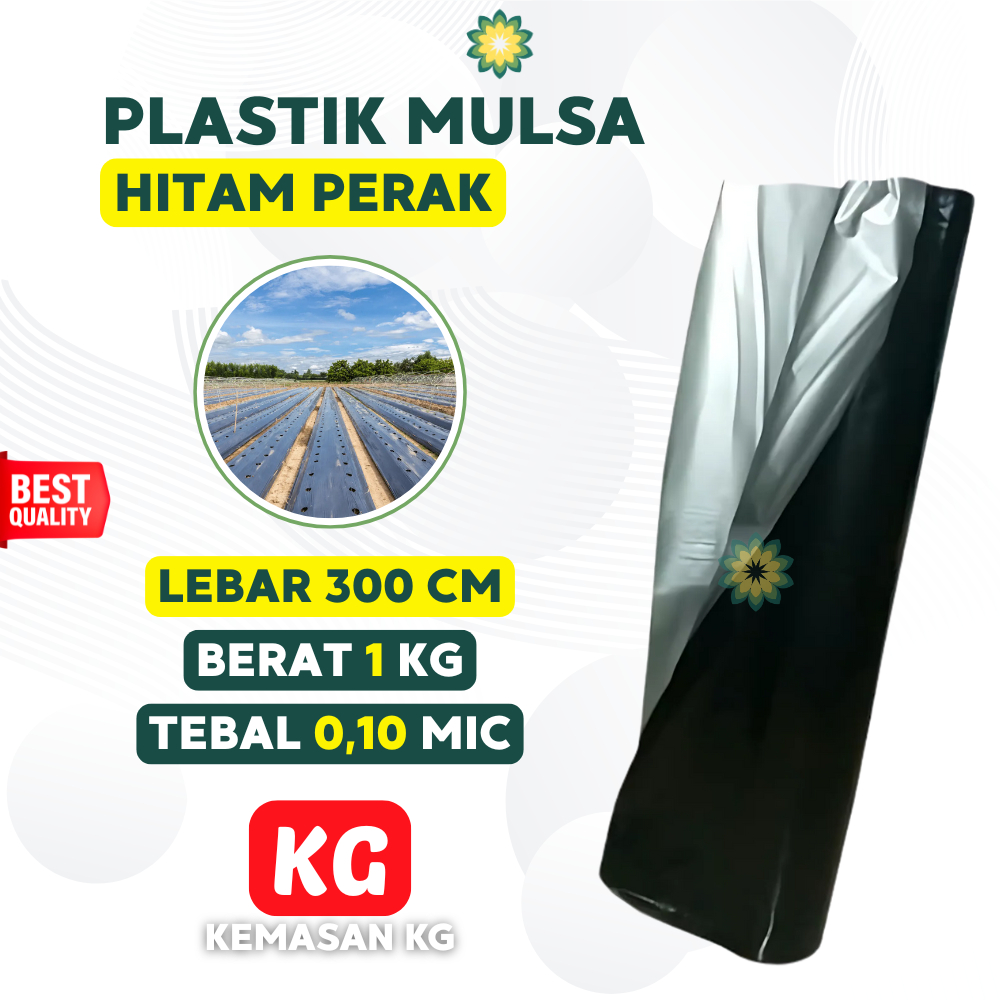 Plastik Mulsa 300 Cm Tebal 0.10 Mm Plastik Alat Berkebun