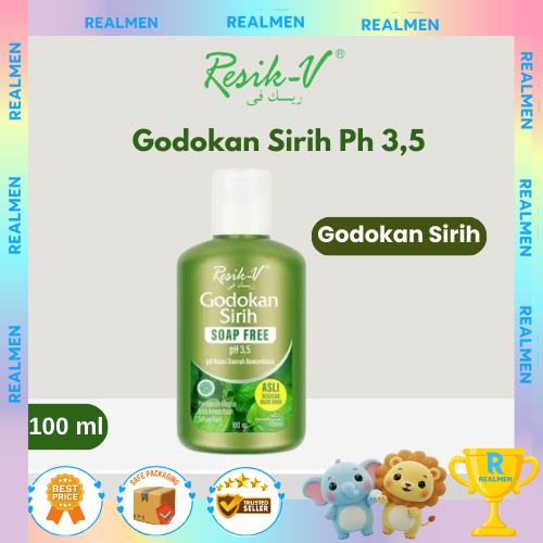 Resik V Godokan Sirih Botol 100ml | Pembersih Kewanitaan | Soap Free | PH 3,5