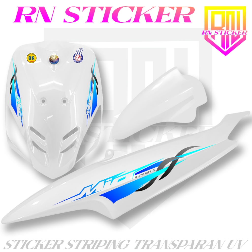 STRIPING TRANSPARAN MIO SPORTY 2008-2012 NEW VARIASI STICKER LIS BAHAN PREMIUM