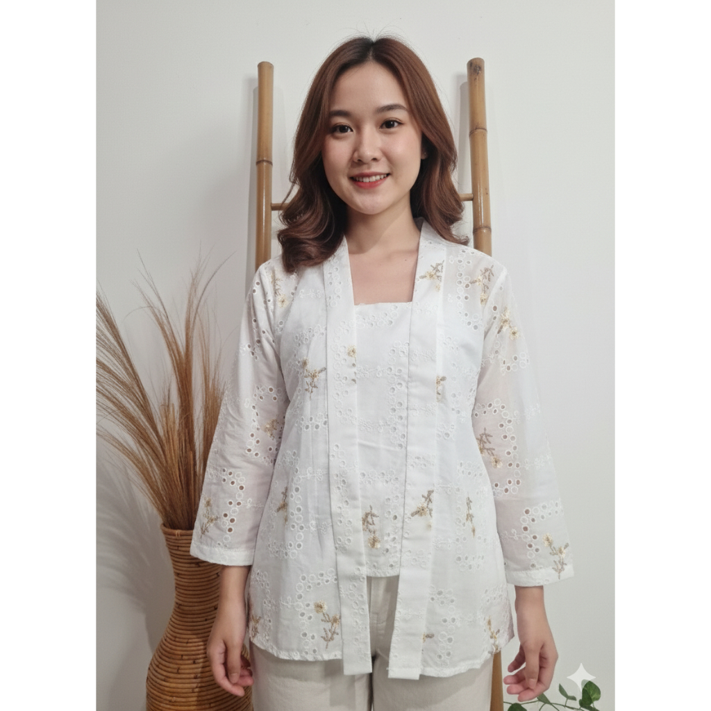 pusat bordir tasikmalaya - kebaya katun bolong KUTUBARU