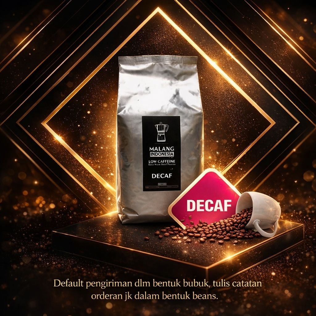 KOPI DECAF 250 GRAM | DECAF ROBUSTA COFFEE | LOW CAFFEIN