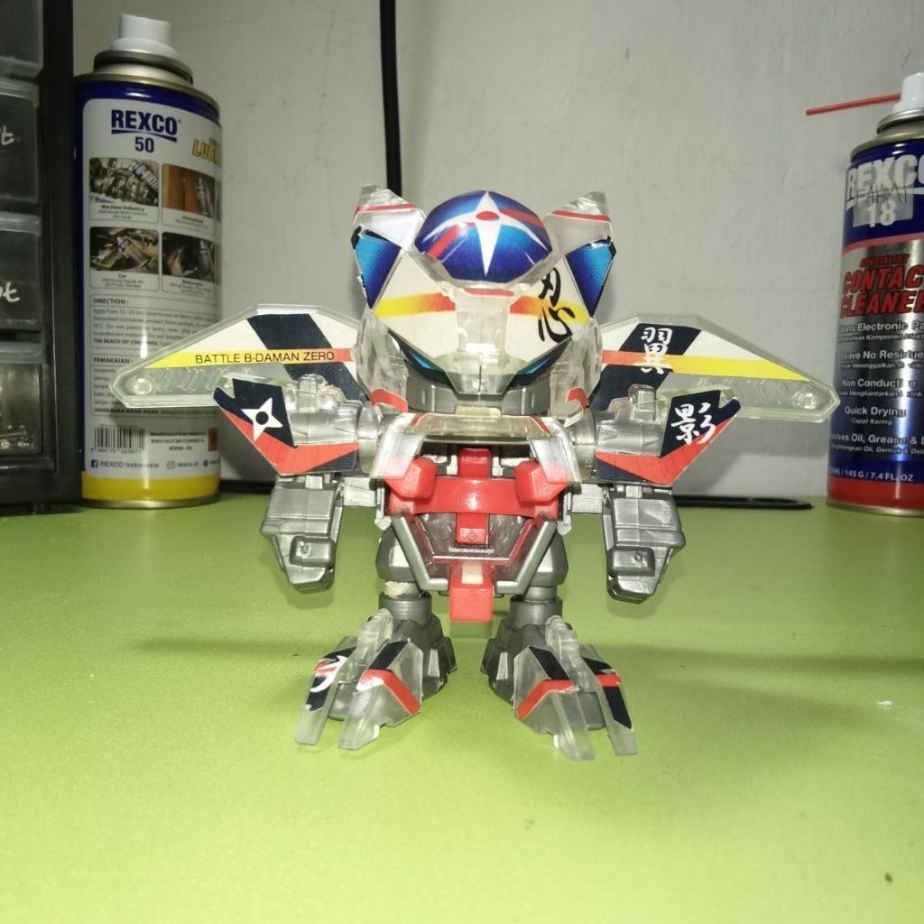 Tembakan Kelereng robot gundu battle b-daman bidaman wing ninja clear armor version