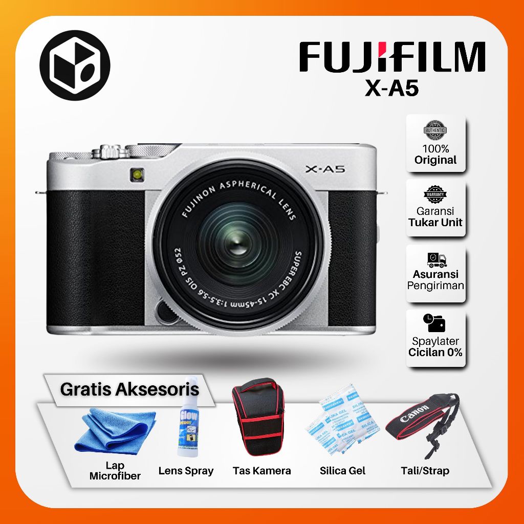 Fujifilm XA5 LIKE NEW Fullset - Camera Video Wifi - Bukan Kamera Mirrorless XA3 m3 M100