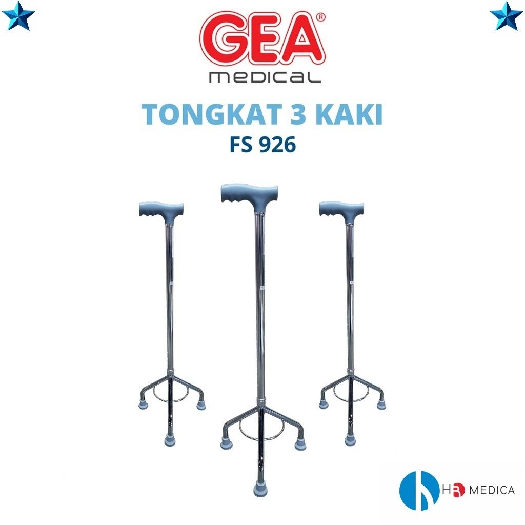 GEA WALKING STIK FS 926 / Tongkat 3 Kaki / Tongkat 4 kaki