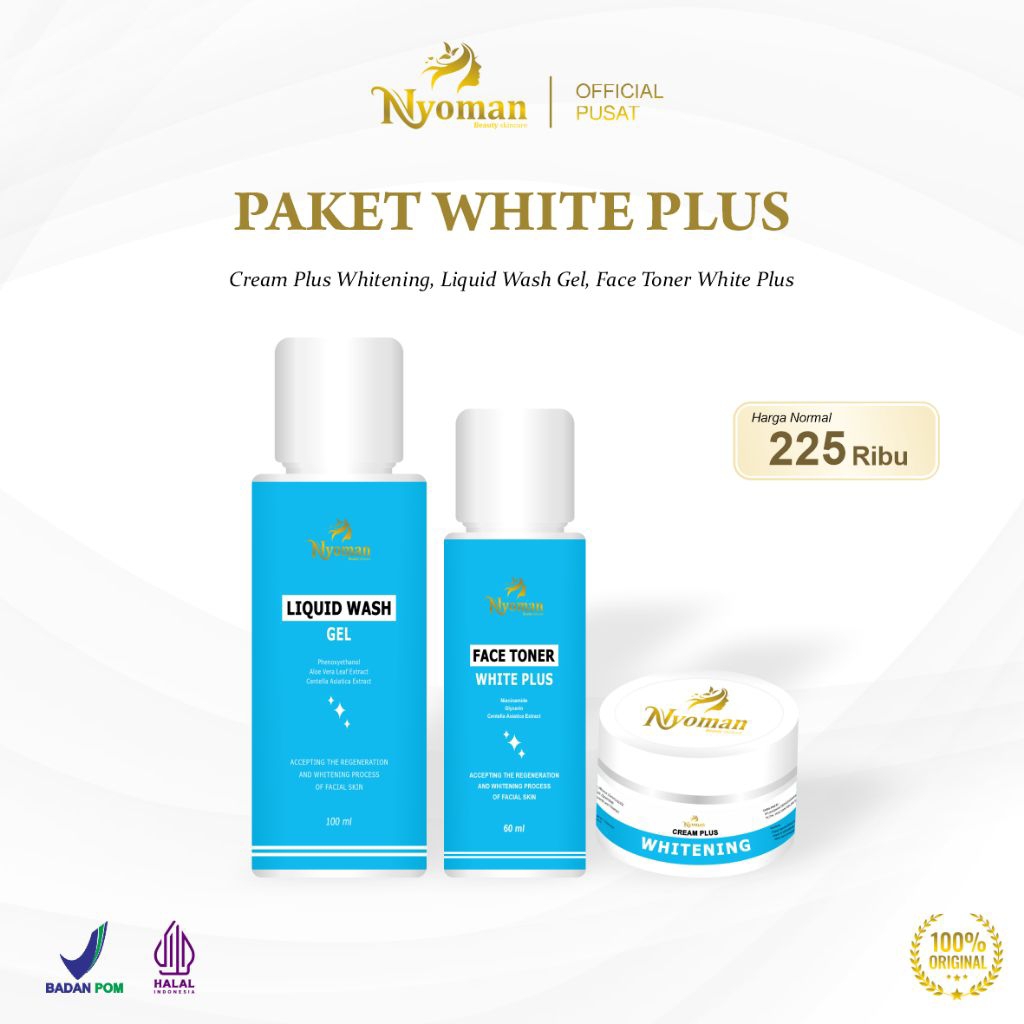 || TERLARIS || PAKET WHITENING PLUS ORIGINAL KEMASAN LAMA BY NYOMAN SKINCARE