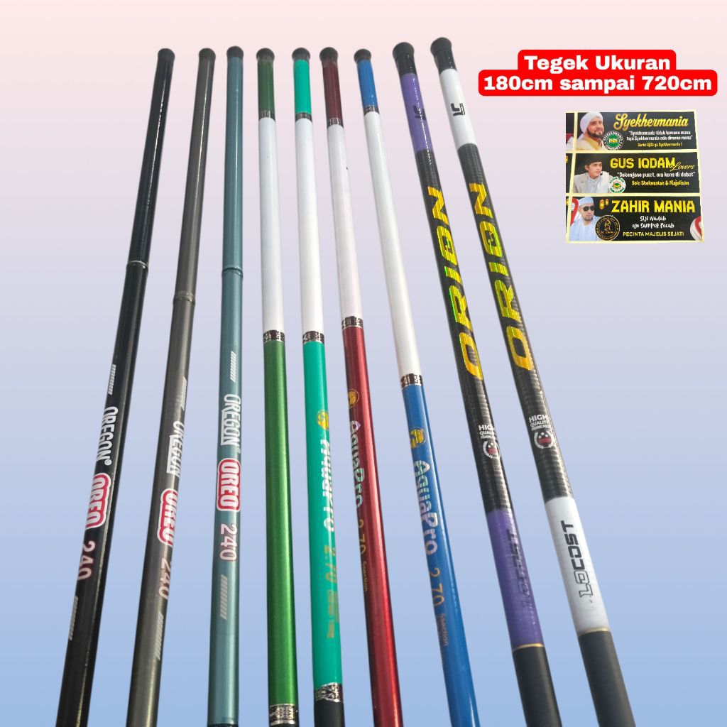Tegek Bendera Sholawat Ukuran 6 Meter || Joran Tegek Tongkat Bendera