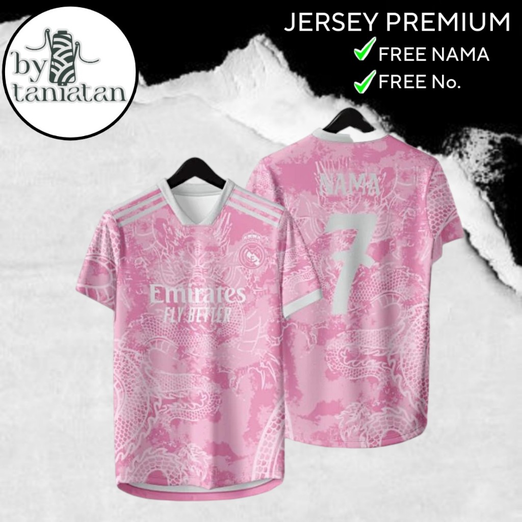 JERSEY REAL MADRID DRAGON PINK TERBARU 2025