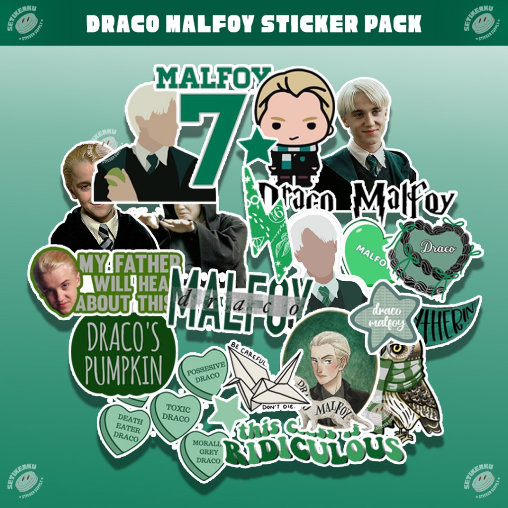 23pcs DRACO MALFOY Sticker Pack A6 | stiker draco malfoy aesthetic