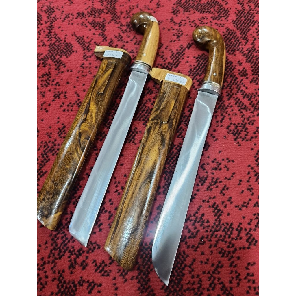 (GPB-36)Handycraft Golsem Kit Knife Baja Bearing PB30,3cm-30,9cm Handle&Cover Kayu Johar