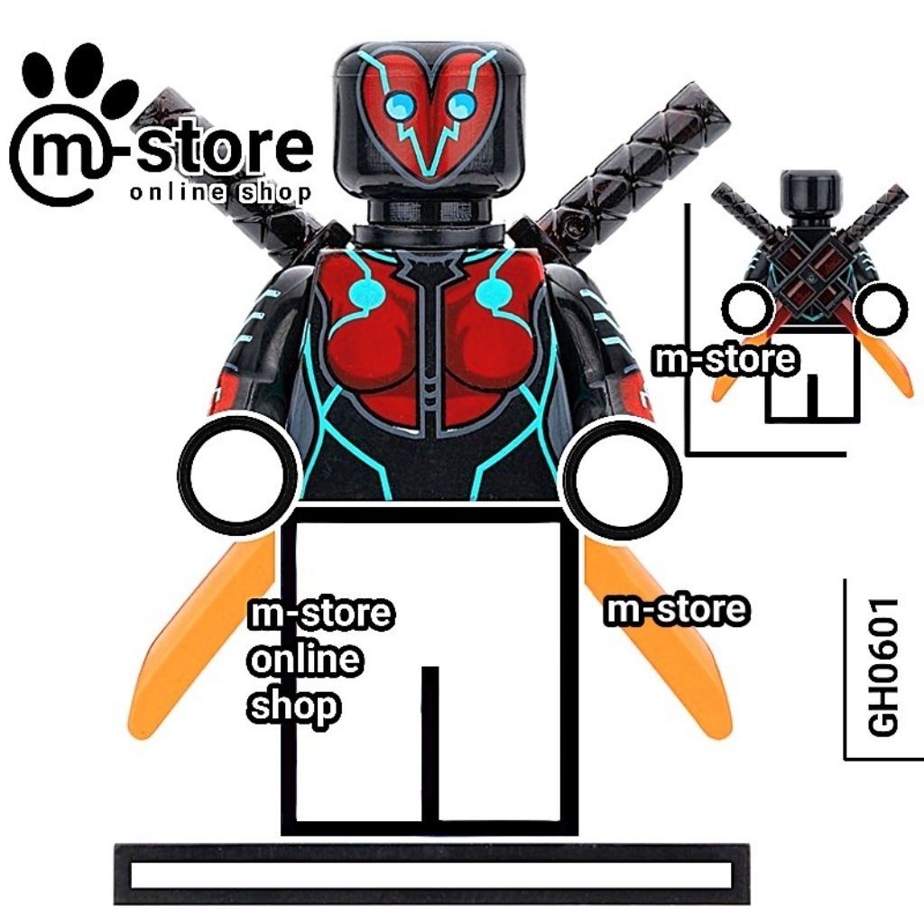 mainan kreatif edukatif karakter deadpool wolverine karakter deadpool 2099