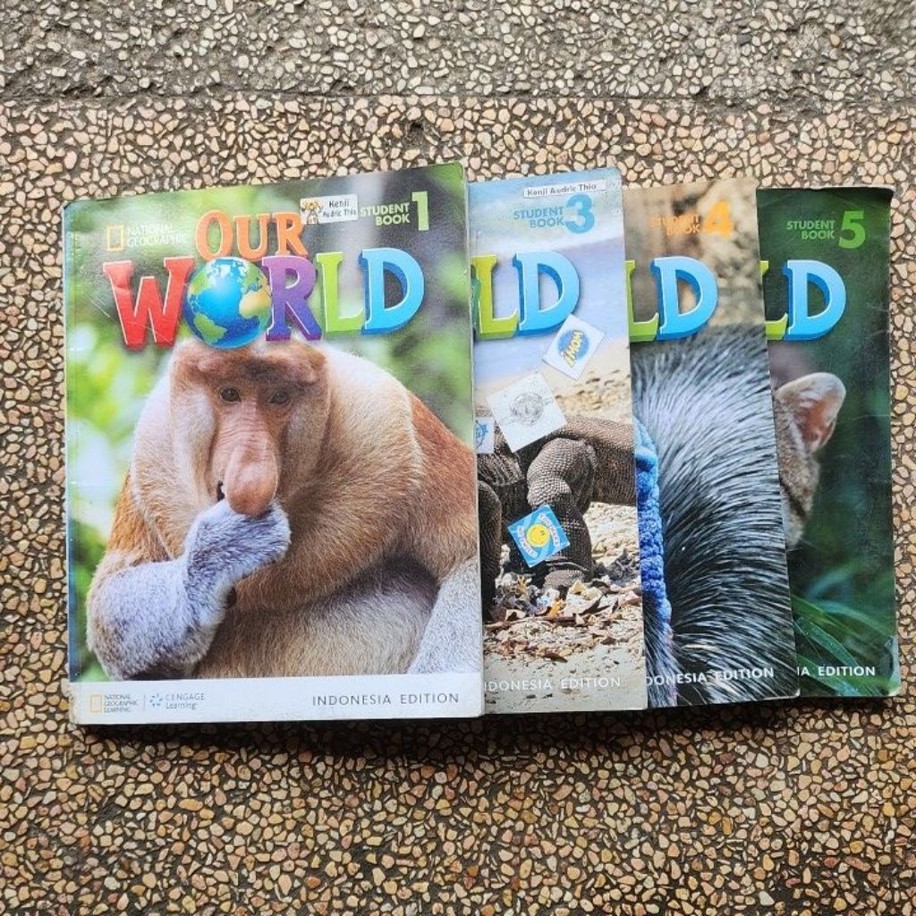 Buku National Geographic Our World Book 1.2.3.4.5 Bekas