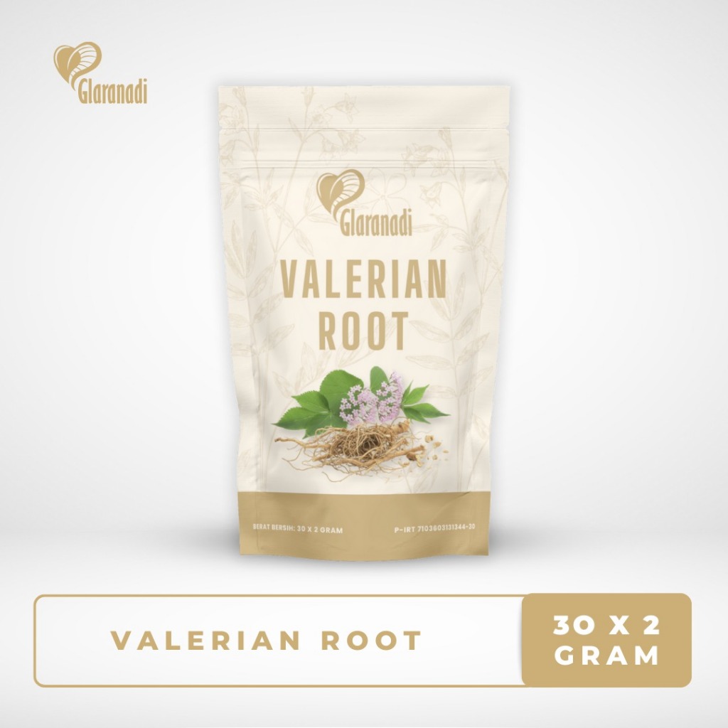 GLARANADI - Teh Insomnia & Mempermudah Tidur / Akar Valerian (Pure Valerian Root) 30 x 2 gram