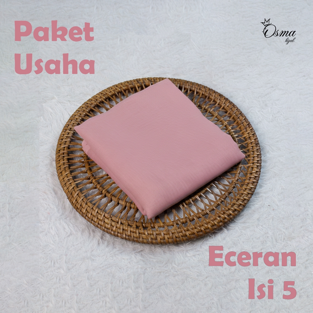 Osmahijab - PAKET GROSIR isi 5pcs KERUDUNG PARIS KLASIK PREMIUM