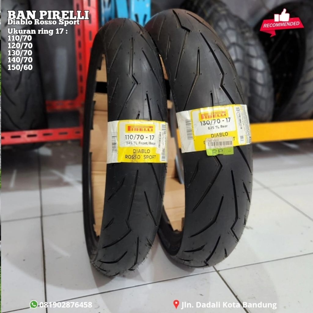 ban pirelli diablo rosso sport ring 17 110/70 120/70 130/70 140/70 150/60